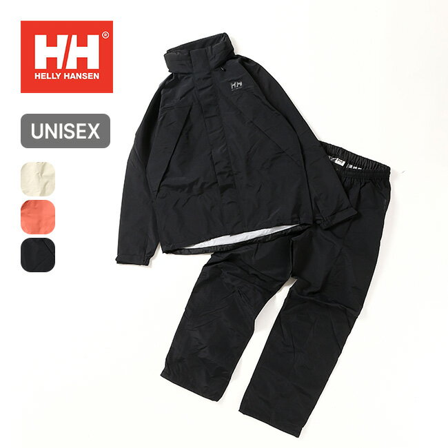 ヘリーハンセン ヘリーレインスーツ HELLY HANSEN Helly Rain Suit メンズ レディース HOE12311 アウター トップス ボトムス セットアップ レインウェア 上下セット ハードシェル レインジャケット レインパンツ 防水ジャケット キャンプ アウトドア 【正規品】