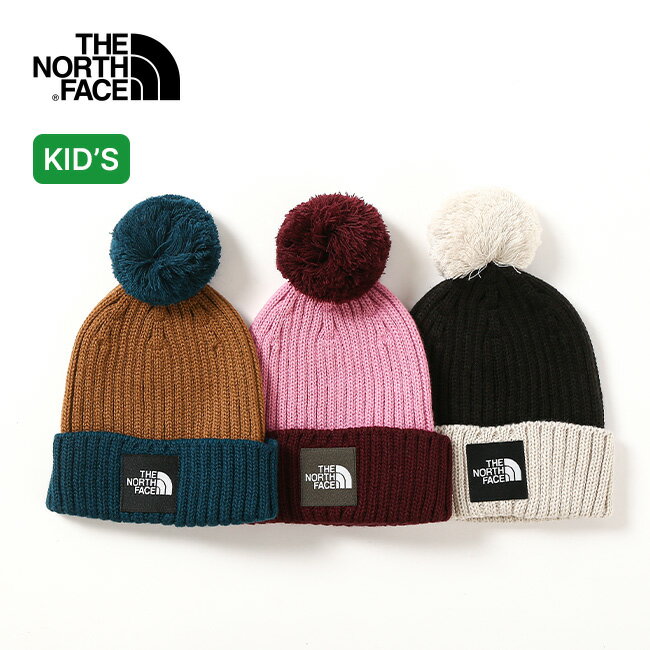 楽天OutdoorStyle サンデーマウンテン【SALE 20％OFF】ノースフェイス ポンポンカプッチョ【キッズ】 THE NORTH FACE Pom Pom Cappucho Kids NNJ42307 防寒 雪遊び 帽子 ニットキャップ ニット帽 ジュニア 子供用 おしゃれ キャンプ アウトドア 【正規品】