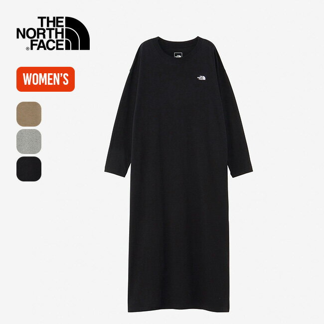 ノースフェイス L/Sワンピース【ウィメンズ】 THE NORTH FACE L/S Onepiece レディース NTW82340 長袖 ロングスリーブ ロンT ワンピ ドレス ロングスカート カジュアル おしゃれ キャンプ アウトドア 【正規品】