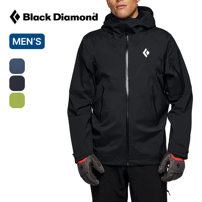 ブラックダイヤモンド リーコンストレッチLTシェル メンズ Black Diamond BD65153 ハードシェル バックカントリー スキー 雪山 防水 耐久 軽量 キャンプ アウトドア 