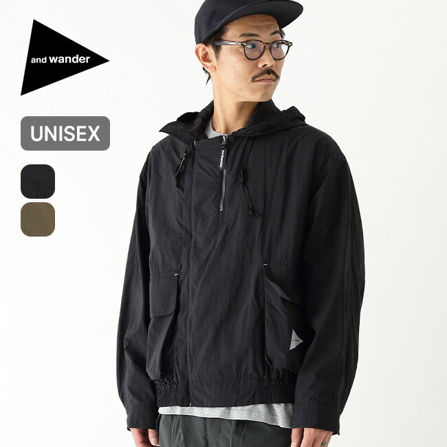 アンドワンダー ウォーターリペレントライトジャケット and wander water repellent light jacket メンズ レディース ユニセックス 5743281042 ジャケット 中綿 アウター ダウン おしゃれ キャンプ アウトドア フェス 【正規品】