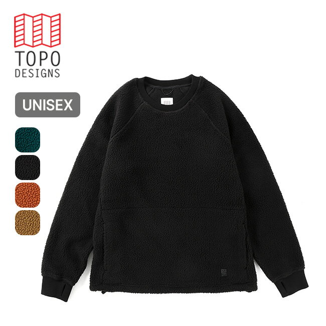 トポデザイン マウンテンフリースクルーネック ユニセックス TOPO DESIGNS Mountain Fleece Crew Unise’xs メンズ レディース トップス カットソー スウェット キャンプ アウトドア 【正規品】