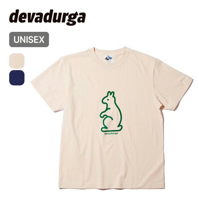 デヴァドゥルガ クロウサギTEE devadurga KUROUSAGI TEE メンズ レディース ユニセックス dg-1460 Tシャツ 半袖 カットソー トップス おしゃれ 親子 ペアルック 双子コーデ お揃い アウトドア キャンプ