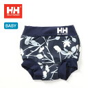 ヘリーハンセン フラワープリントビーチブルマ【ベビー】HELLY HANSEN 赤ちゃん 女の子 HB82206 水着 ブルマ ズボン オーバーパンツ 海 プール 【正規品】