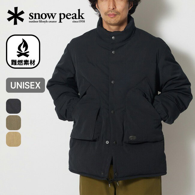 【SALE 25%OFF】スノーピーク タキビダウンジャケット snow peak TAKIBI Down Jacket メンズ レディース ユニセックス JK-23AU102 難燃 焚き火 焚火 アウター 羽織り トップス ジャケット おしゃれ キャンプ アウトドア 【正規品】