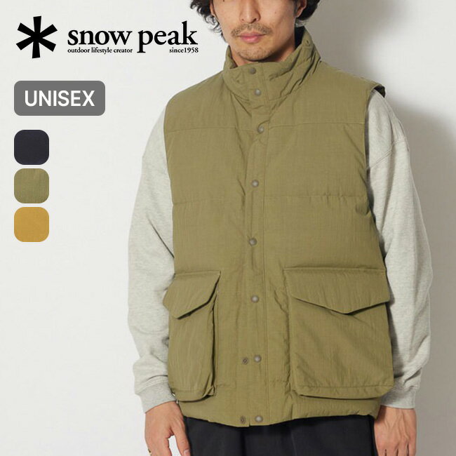 【SALE 30%OFF】スノーピーク リサイクルダウンベスト snow peak apparel Recycled Down Vest メンズ レディース ユニセックス JK-23AU120 アウター ベスト チョッキ 羽織り 重ね着 レイヤード アパレル キャンプ アウトドア 【正規品】