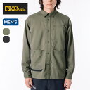 ジャックウルフスキン JP ブッシュクラフトオーバーシャツ Jack Wolfskin JP BUSHCRAFT OVERSHIRT メンズ 5032421 トップス シャツ 襟シャツ 長袖シャツ ロングスリーブ おしゃれ カジュアル キャンプ アウトドア 