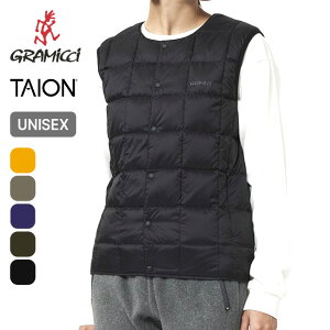 タイオン×グラミチ インナーダウンベスト TAION×GRAMICCI INNNER VEST メンズ レディース ユニセックス G3FU-J100-TG トップス ベスト インナーベスト ダウンベスト キャンプ アウトドア 【正規品】