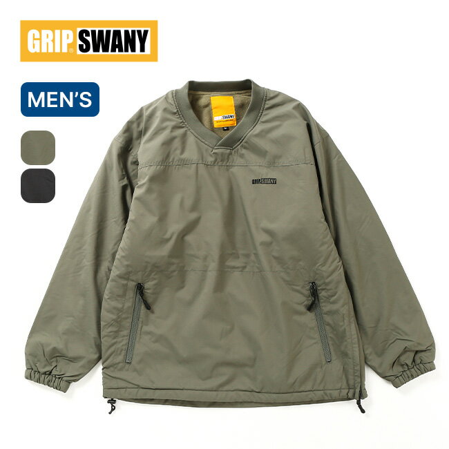 グリップスワニー ポーラテックフリースライニングシャツ GRIP SWANY POLARTEC FLEECE LINING SHIRT メンズ GSJ-82 プルオーバー トップス 長袖 ロングスリーブ キャンプ アウトドア 