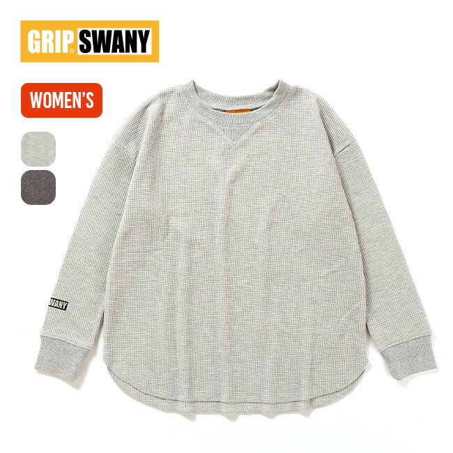 楽天OutdoorStyle サンデーマウンテングリップスワニー ワッフルロングスリーブTEE GRIP SWANY WAFFLE LONG SLEEVE TEE レディース ウィメンズ GSW-28 トップス カットソー プルオーバー ロンT 長袖T シャツ アウトドア フェス キャンプ 【正規品】