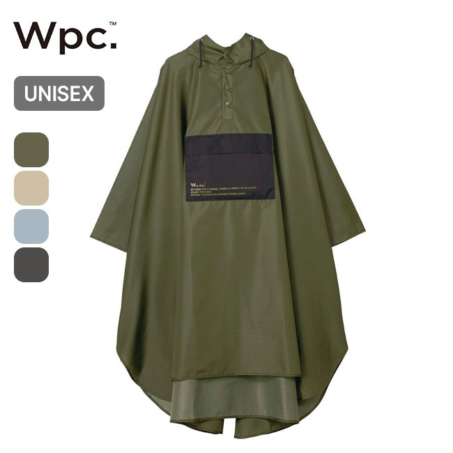 ワールドパーティー パッカブルポンチョ バイカラーユニセックス Wpc. PACKABLE PONCHO UNISEX メンズ レディース ユニセックス R005 ポンチョ レインコート 雨具 雨合羽 雨除け アウトドア フェス キャンプ 【正規品】