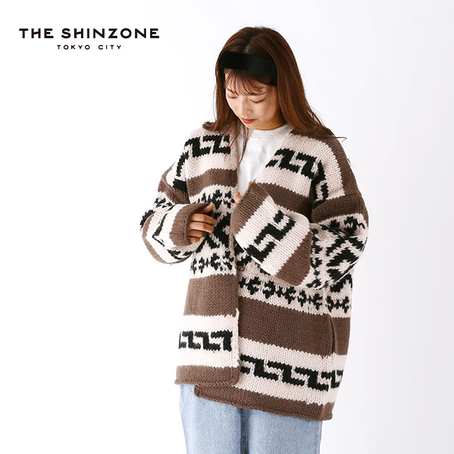 ザ シンゾーン カウチンCD THE SHINZONE COWICHAN CARDIGAN レディース ウィメンズ 21AMSNI09 トップス ウール ニット カーディガン 羽織り キャンプ アウトドア 【正規品】