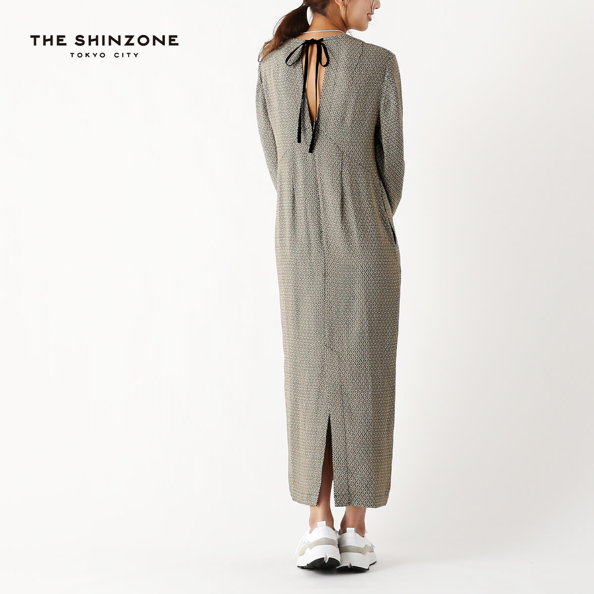  󥾡 JQɥ쥹 THE SHINZONE KOMON JACQUARD DRESS ǥ  24SMSOP...