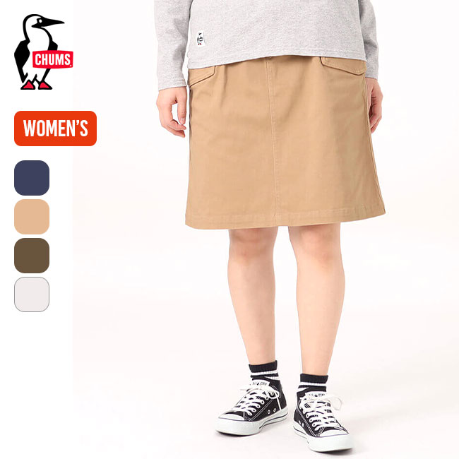 チャムス ストレッチキャンピングスカート CHUMS Stretch Camping Skirt レディース CH18-1301 ボトムス スカート アウトドア フェス キャンプ 【正規品】 1