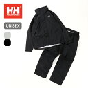 ヘリーハンセン ヘリーレインスーツ HELLY HANSEN Helly Rain Suit メンズ レディース ユニセックス HOE12311 アウター トップス ボトムス セットアップ レインウェア 上下セット ハードシェルジャケット レインパンツ 防水ジャケット キャンプ アウトドア 【正規品】