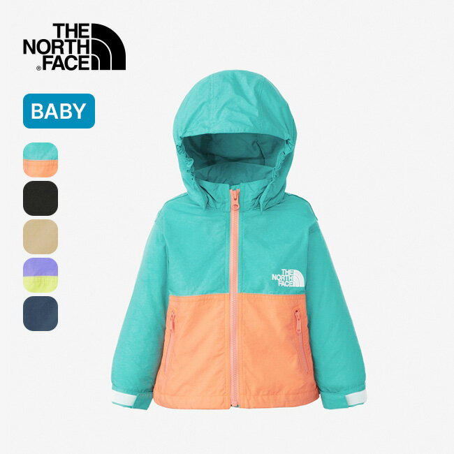 【SALE 10 OFF】ノースフェイス コンパクトジャケット【ベビー】 THE NORTH FACE Compact Jacket NPB72310 マウンテンパーカー トップス アウター ジャケット 子供 赤ちゃん 出産祝い ギフト 女の子 男の子 フード付き UVカット 紫外線対策 キャンプ アウトドア 【正規品】