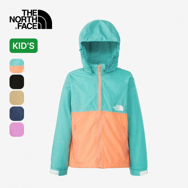 【SALE 15%OFF】ノースフェイス コンパクトジャケット【キッズ】 THE NORTH FACE Compact Jacket ジュニア 子ども NPJ72310 マウンテンパーカー UVカット 紫外線対策 撥水 防風 子供服 フード ジャケット ジャンパー アウター おしゃれ キャンプ アウトドア 【正規品】 1