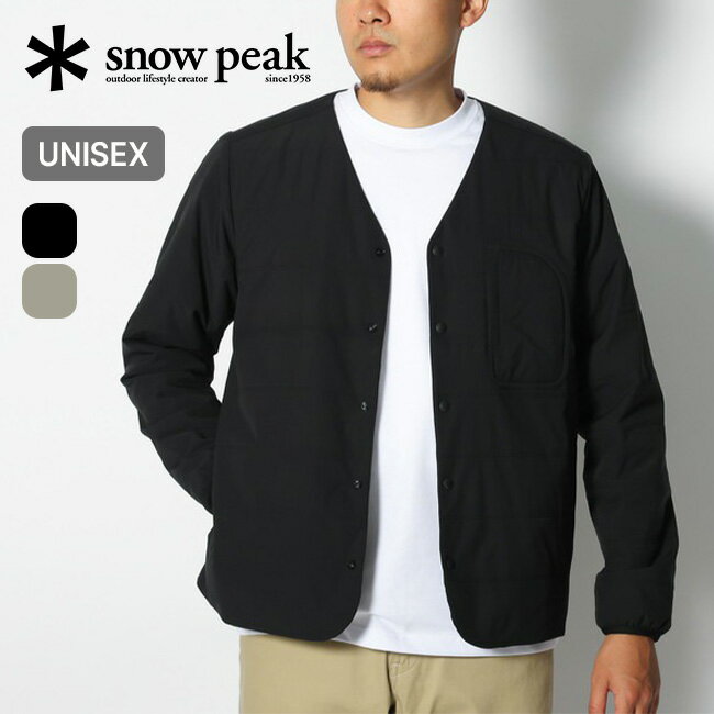 【SALE 10 OFF】スノーピーク フレキシブルインサレーテッドカーディガン snow peak apparel Flexible Insulated Cardigan メンズ レディース ユニセックス SW-24SU001 アウター トップス 中綿 インサレーションジャケット 保温 防寒 インナー キャンプ アウトドア【正規品】