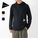 アンドワンダー パワードライジャージーLSフーディ and wander power dry jersey LS hoodie 5744164133 ユニセックス メンズ ウィメンズ トップス Tシャツ 長袖 フード フーディ おしゃれ キャンプ アウトドア 