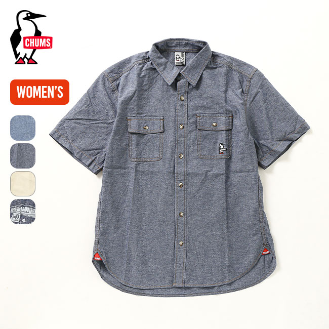 ॹ ӡС䡼֥졼S/Sġڥ󥺡 CHUMS Beaver Yarn-Dyed Chambray S/S ...