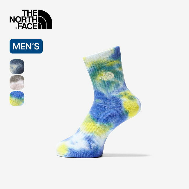 楽天OutdoorStyle サンデーマウンテン【SALE 10％OFF】ノースフェイス タイダイクルー THE NORTH FACE Tie Dye Crew メンズ NN82316 靴下 ソックス スニーカー ミドル丈 おしゃれ カジュアル キャンプ アウトドア 【正規品】