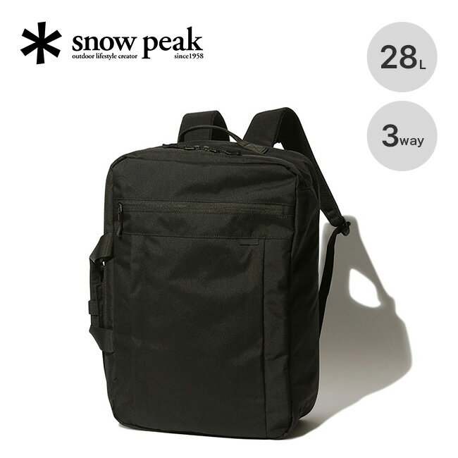 スノーピーク エブリデイユーズ3ウェイビジネスバッグ snow peak Everyday Use 3Way Business Bag AC-21AU413R バックパック ショルダー トートバッグ 鞄 リュックサック 通学 通勤 登山 おしゃれ トラベル 旅行 キャンプ アウトドア 【正規品】