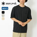 スノーピーク リサイクルコットンヘビーTシャツ snow peak apparel Recycled Cotton Heavy T shirt メンズ TS-22SU401R 半袖 Tシャツ カットソー ティシャツ アパレル キャンプ アウトドア 