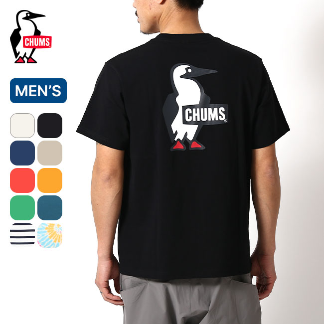 チャムス ペアTシャツ チャムス ブービーロゴTシャツ メンズ CHUMS Booby Logo T-Shirt メンズ CH01-2279 トップス カットソー プルオーバー Tシャツ 半袖 アウトドア キャンプ フェス 【正規品】