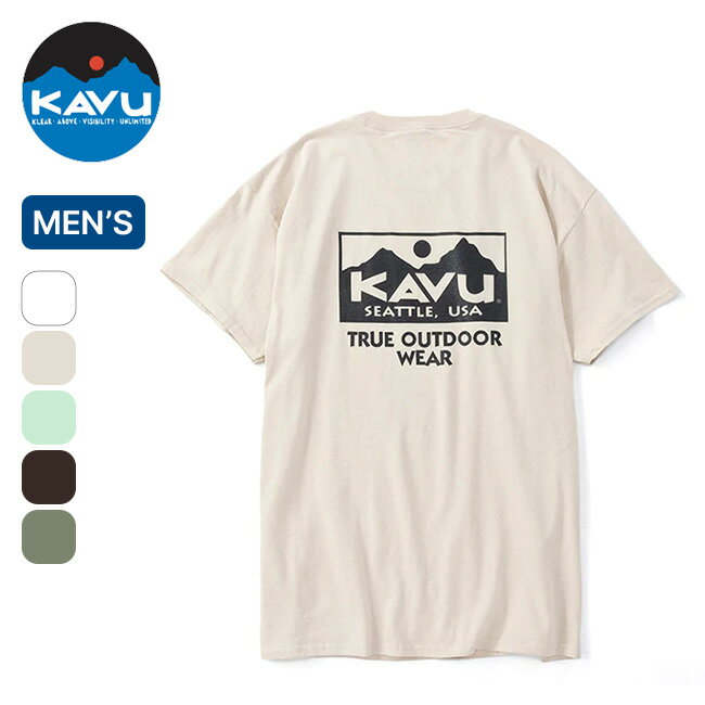 カブー トゥルーロゴTee メンズ KAVU 19822032 Tシャツ 半袖シャツ キャンプ アウトドア 