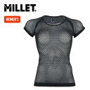 ミレー ドライナミックメッシュSS【ウィメンズ】 Millet レディース MIV01708 半袖 アンダーウエア ベースレイヤー ドライレイヤー 肌着 下着 吸汗 速乾 ストレッチ 消臭 メッシュインナー スキンメッシュ 登山 アウトドア キャンプ フェス 【正規品】