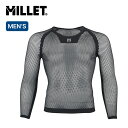 ミレー ドライナミックメッシュ3/4スリーブクルー メンズ Millet DRYNAMIC MESH 3/4 SLEEVE CREW Men s MIV01356 アンダーウェア 速乾 疎水性 七分丈 アウトドア キャンプ フェス 【正規品】