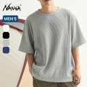 ナンガ エコハイブリッドワッフルルーズフィットTEE NANGA ECO HYBRID WAFFLE LOOSE FIT TEE NW2311-1G217 メンズ トップス カットソー プルオーバー Tシャツ 半袖 アウトドア キャンプ フェス 