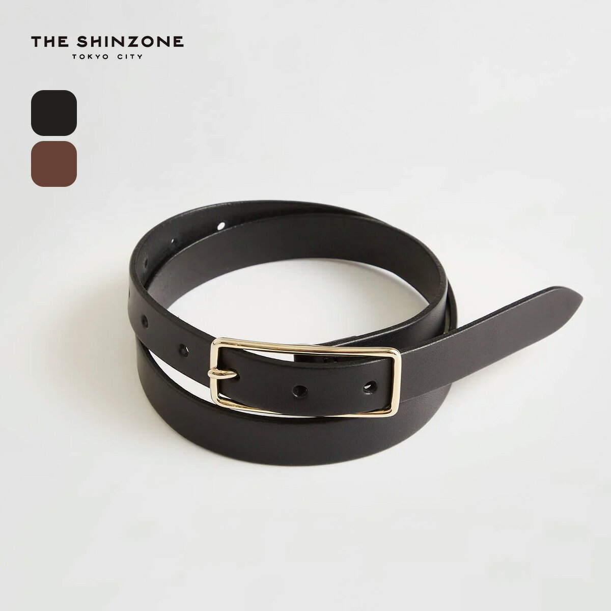 ザ シンゾーン スレンダーレザーベルト THE SHINZONE SLENDER LEATHER BELT レディース ウィメンズ 15AMSIT55 ベルト レザー 牛革 小物 キャンプ アウトドア 【正規品】