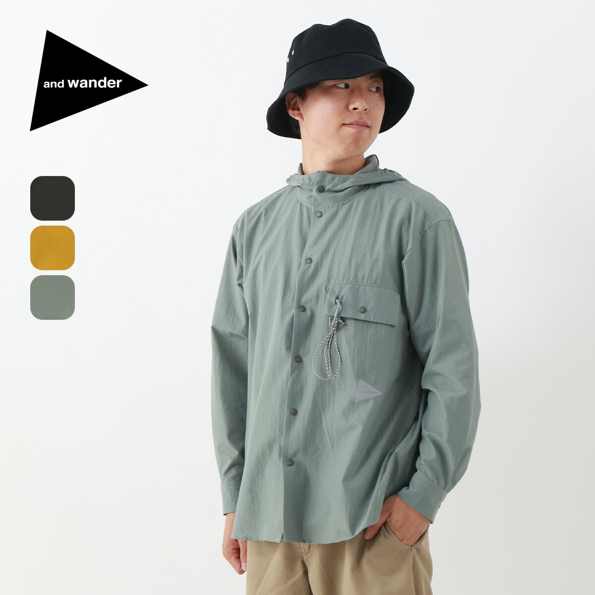 Goldwin(ゴールドウィン) Double Weave Gill Vent Hoodie (ダブルウィーブジルベントフーディ) 2023秋冬モデル