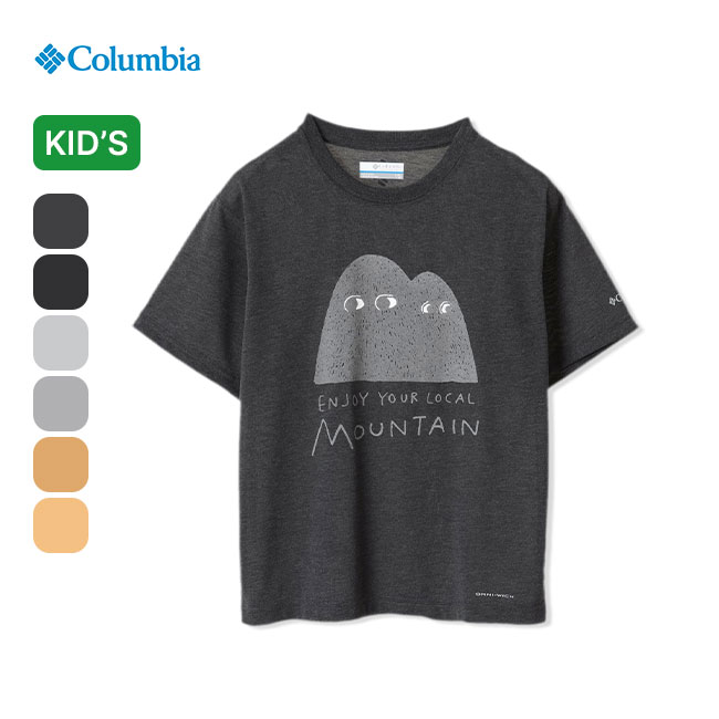 コロンビア エンジョイマウンテンライフショートスリーブTシャツ Columbia Enjoy Mountain Life SS Tee キッズ PY0171 トップス カットソー プルオーバー Tシャツ 長袖 ロンT ロングTシャツ アウトドア キャンプ フェス 子供服 