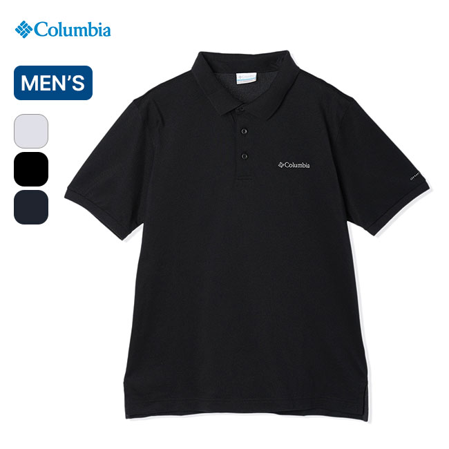 コロンビア コウブドームビュットソリッドピケポロ Columbia Cove Dome Butte Solid Pique Polo メンズ AE0412 ポロシャツ 半袖シャツ ショートスリーブ トップス 速乾 UVカット 吸湿 キャンプ アウトドア 【正規品】