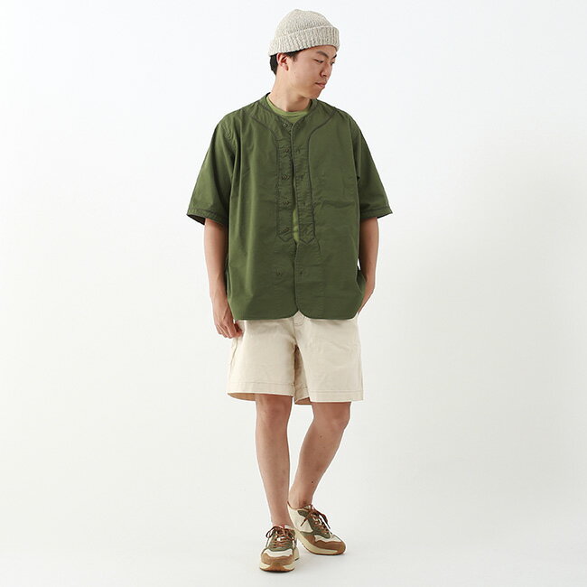 【SALE Max60%OFF】ナイジェルケーボン ベースボールシャツS/Sタイプ2 NIGEL CABOURN メンズ 8048-00-11002 トップス プルオーバー Tシャツ 半袖 おしゃれ キャンプ アウトドア