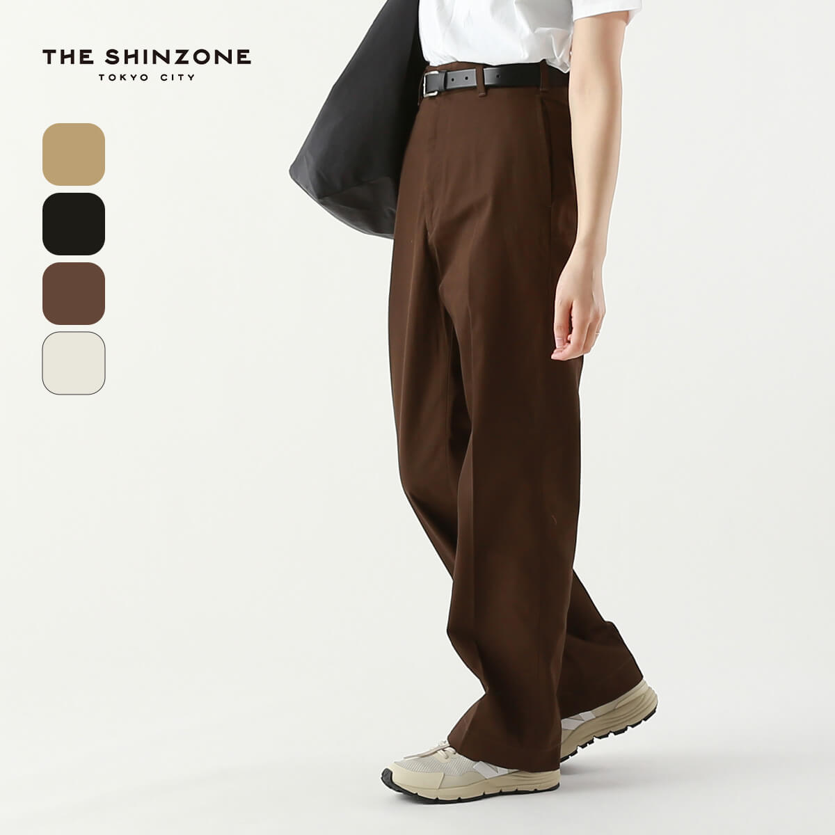  󥾡 åɥϥȥΥѥ THE SHINZONE WASHED HIGH WAIST CHINO ǥ  23MMSPA07 ܥȥॹ ѥ 󥰥ѥ Υѥ  ȥɥ ʡ