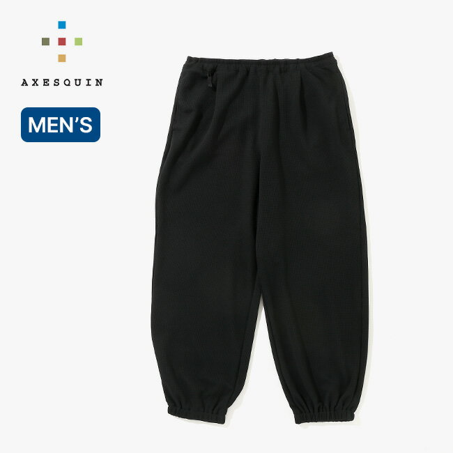 アクシーズクイン QDエコワッフルリラクシングパンツ AXESQUIN QD ECO WAFFLE RELAXING PANTS メンズ 322023 ボトムス パンツ ロングパンツ イージーパンツ キャンプ アウトドア 【正規品】