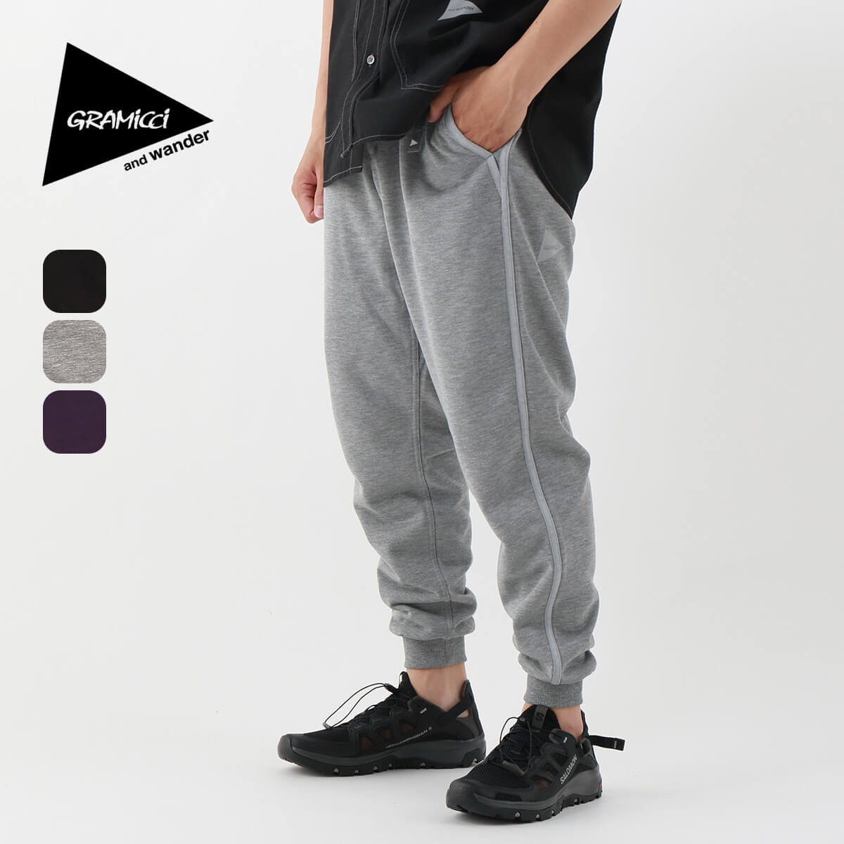 グラミチ×アンドワンダー スウェットパンツ GRAMICCI×and wander SWEAT PANT メンズ レディース ユニセックス 5744182416 ボトムス ロングパンツ 長ズボン おしゃれ キャンプ アウトドア 