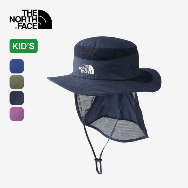 帽子 子供用 ノースフェイス サンシールドハット【キッズ】 THE NORTH FACE Sunshield Hat NNJ02316 ハット 帽子 子供 撥水 公園 外遊び 紫外線対策 日除け トラベル 旅行 おしゃれ キャンプ アウトドア 【正規品】