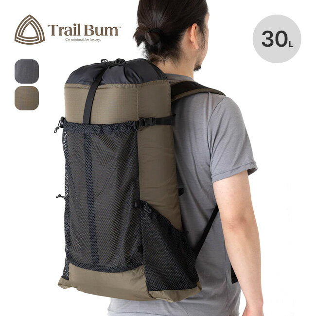 トレイルバム バマー100D TRAIL BUM 24SSTB080034 ザック リュック バックパック 30L UL 軽量 トラベル 旅行 登山 ハイキング キャンプ アウトドア フェス 【正規品】