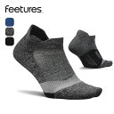 【ラスト1点】フィーチャーズ エリートライトクッションノーショータブ Feetures Elite Light Cushion No Show Tab 靴下 ア...