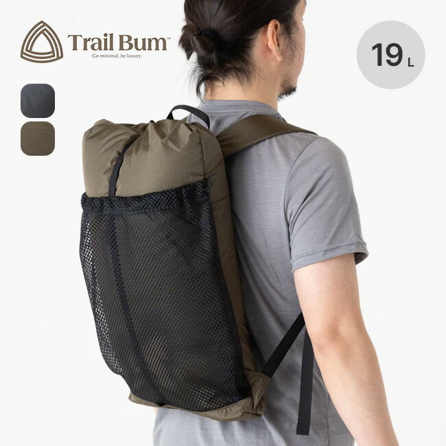 トレイルバム ビッグタートル100D TRAIL BUM 24SSTB080038 ザック バックパック リュック 軽量 19L 登山 ハイキング UL キャンプ アウトドア フェス 【正規品】