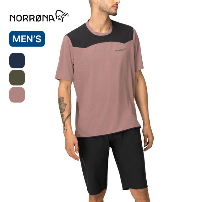 ノローナ シーボットン ウールイコライザーTシャツ メンズ Norrona skibotn wool equalizer T-Shirt (M) メンズ 4207-24 トップス Tシャツ 半袖 カットソー プルオーバー キャンプ アウトドア 【正規品】 1