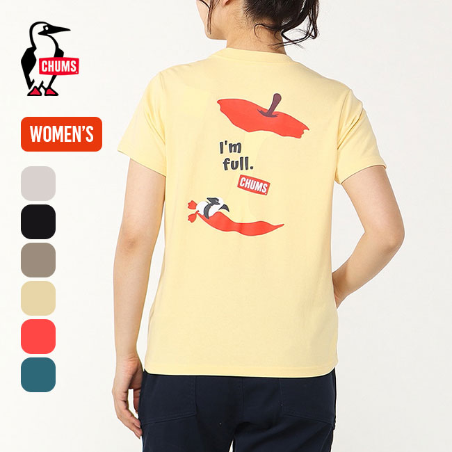 チャムス Tシャツ レディース チャムス アイムフルオフアップルズTシャツ【ウィメンズ】 CHUMS I'm Full Of Apples T-Shirt レディース CH11-2373 トップス カットソー プルオーバー Tシャツ 半袖 アウトドア フェス キャンプ 【正規品】