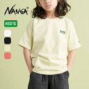 【SALE Max35%OFF】【ラスト1点】ナンガ エコハイブリッドミニボックスロゴTEE【キッズ】 NANGA NW2411-1S701-A トップス カッ...