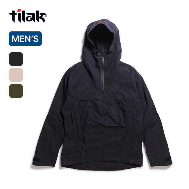 ティラック オディンジャケット Tilak Odin Jacket メンズ 10201 トップス アウター ジャケット ソフトシェル アノラック Ventile ベンタイル マウンテンパーカー ハーフジップ 防風 撥水 ミリ…