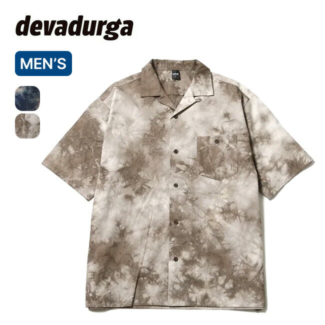 デヴァドゥルガ サンゴワイドシャツ devadurga SANGO WIDE SHIRT メンズ dg-1547 泥染 藍染 カジュアル アウトドア キャンプ 【正規品】