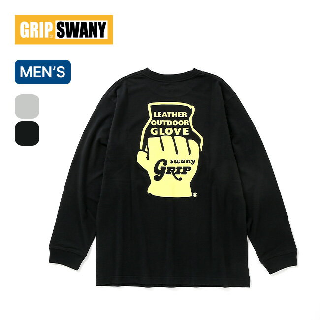 グリップスワニー アウトドア トップス メンズ グリップスワニー グローブロゴロングスリーブTEE GRIP SWANY GLOVE LOGO LONG SLEEVE TEE メンズ GSC-76 トップス カットソー Tシャツ 長袖 キャンプ アウトドア 【正規品】